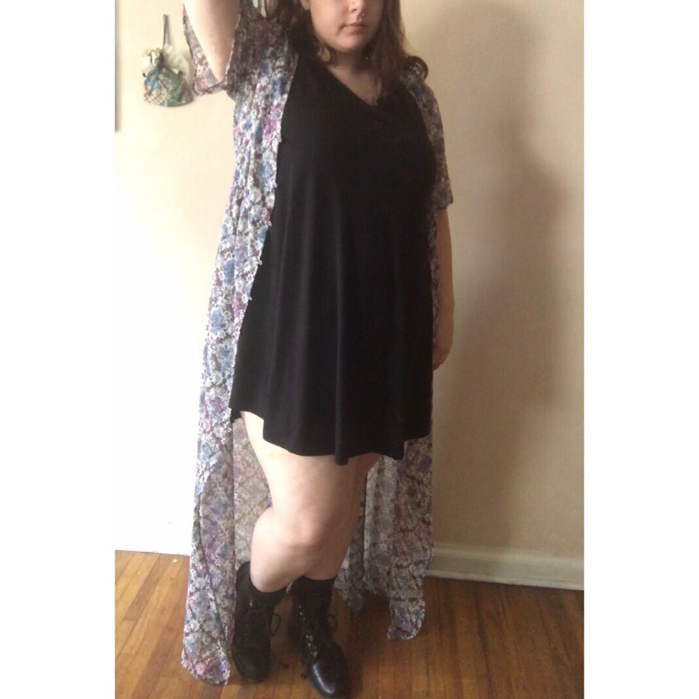 Sold! Button Down Floral Duster